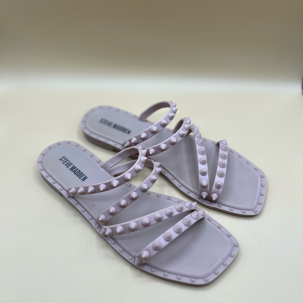 Steven Madden Skyler-J Studded Jelly Slide Sandals Size 7 - Picture 6 of 6